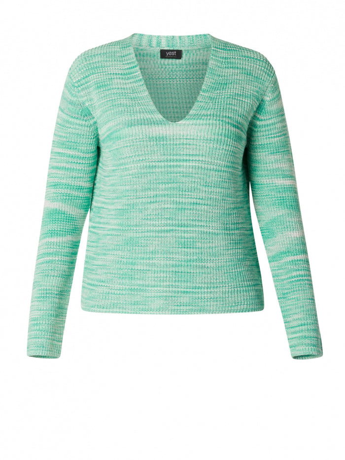 Falicity -neule, jungle green / multicolor