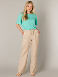Merel linen trousers, brown