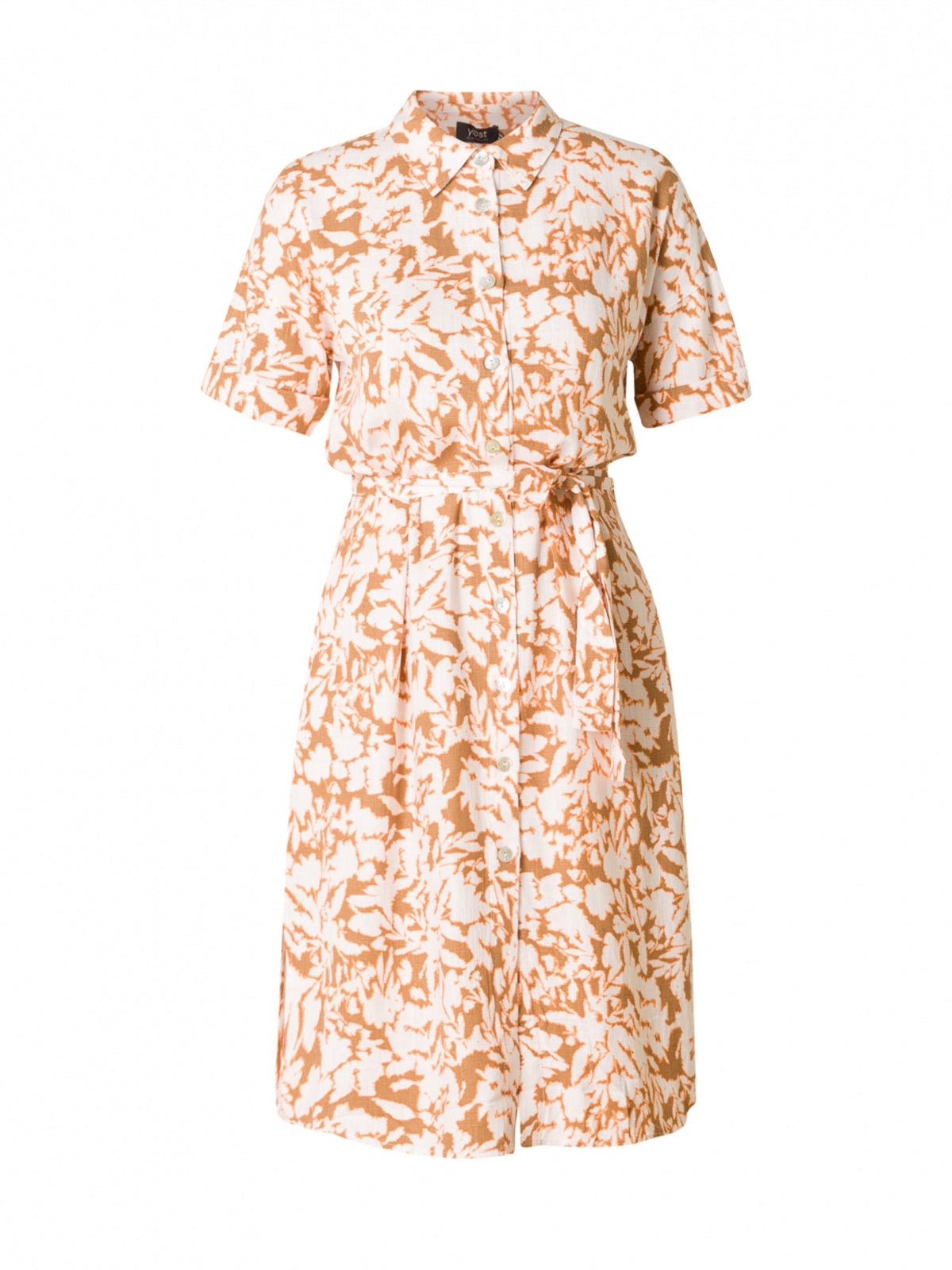 Zehra dress, light brown / multicolor