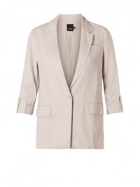 Gitte linen blazer, soft grey