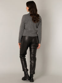 Naomi cardigan, dark gray / melange