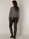 Naomi -neuletakki, dark gray / melange