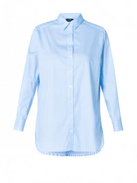 Rae shirt, light blue/off white