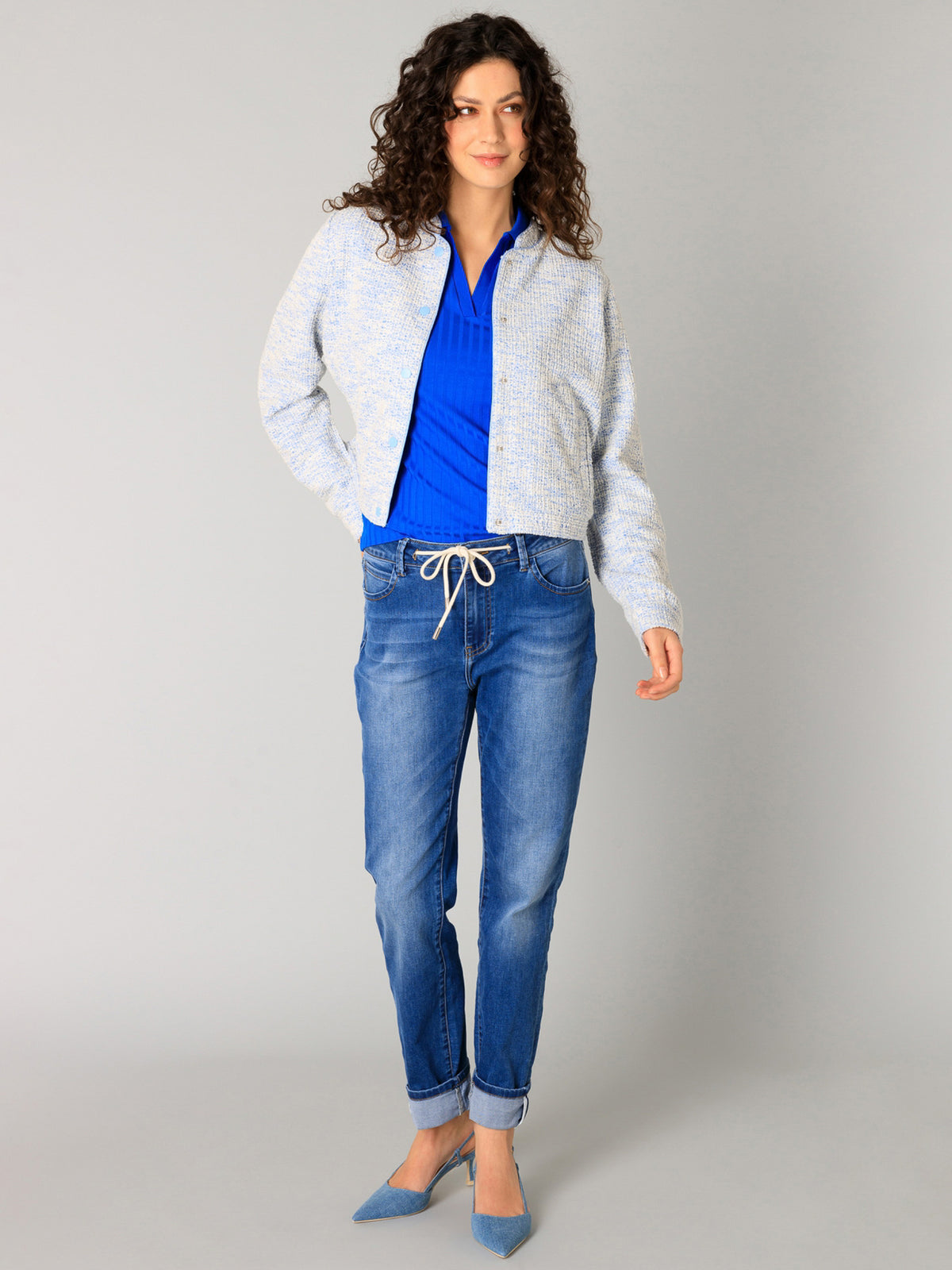 Railey jacket, light blue / melange