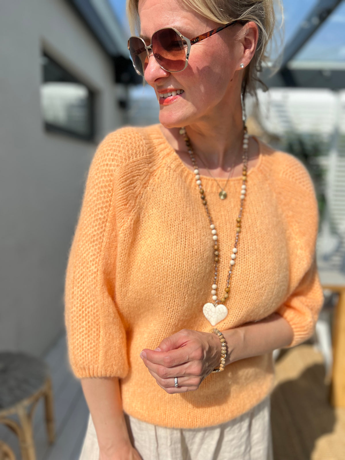Cara sweater, peach