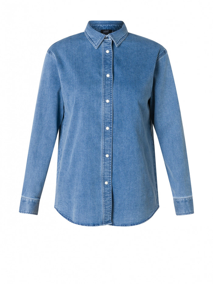 Robin denim shirt, denim stone wash