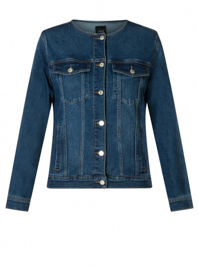 Rachel denim jacket, vintage wash denim