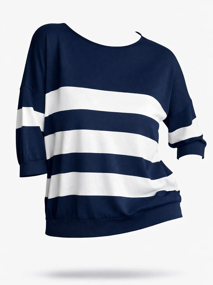 Sole -neule, sininen / valkoinen