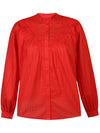 Faisa cotton shirt, red