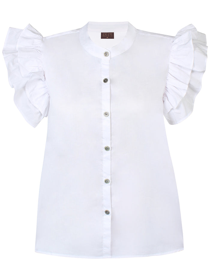 Gisele top, white