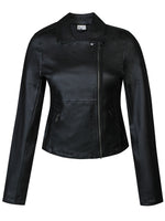 Hillary-cout biker jacket, black