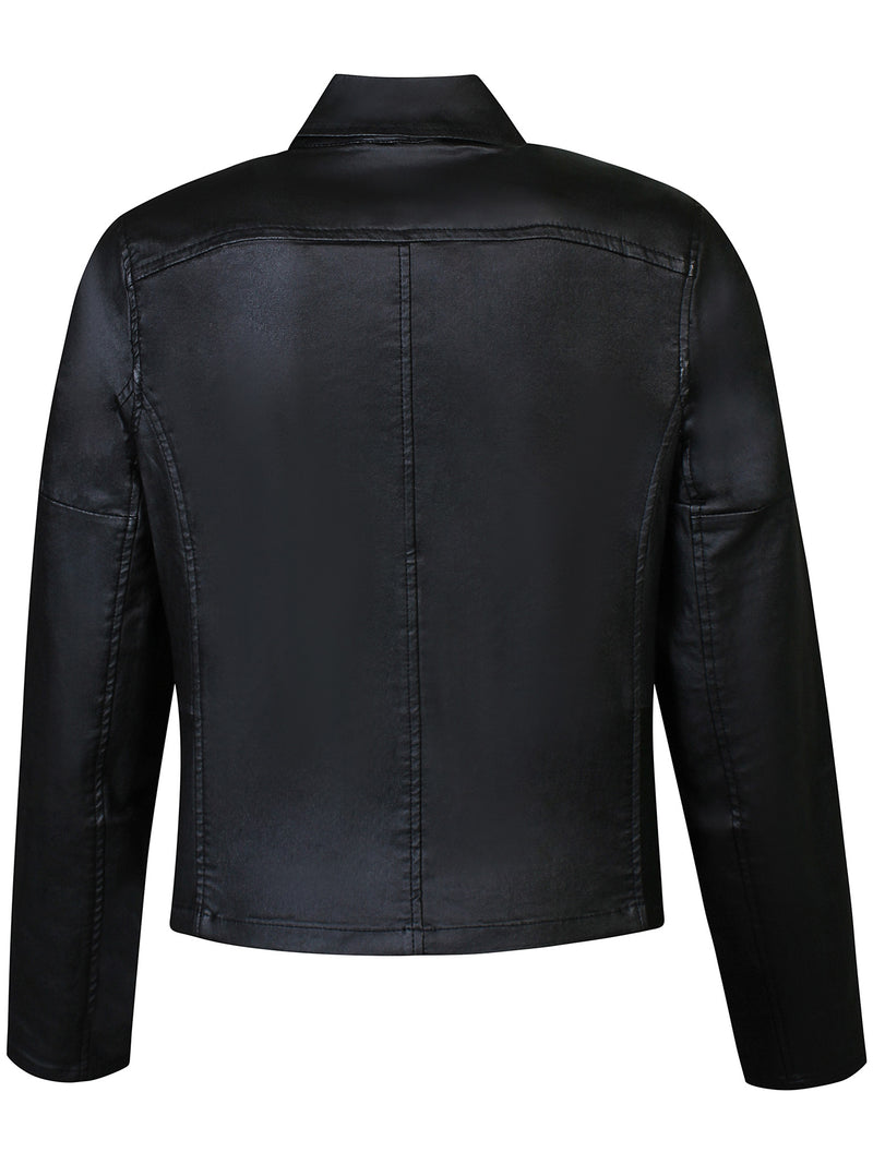 Hillary-cout biker jacket, black