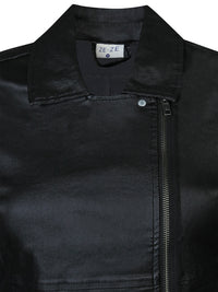 Hillary -coutattu bikertakki, musta