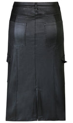 Hillary-cout skirt, black