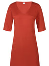 Romin knitted dress, burnt brick red