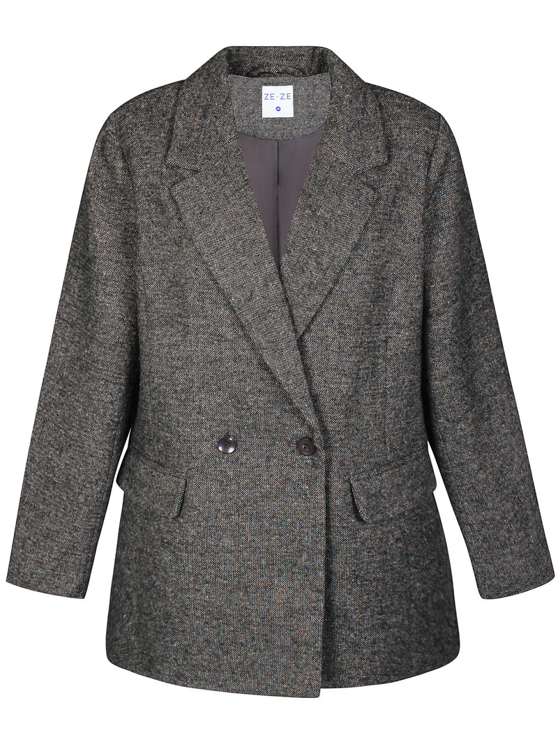 Reign blazer, brown/grey