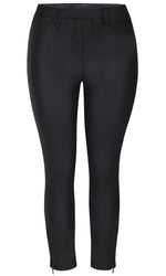 Dixie jeggings with zipper, black