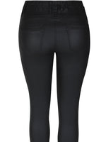 Dixie jeggings with zipper, black