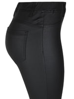 Dixie jeggings with zipper, black