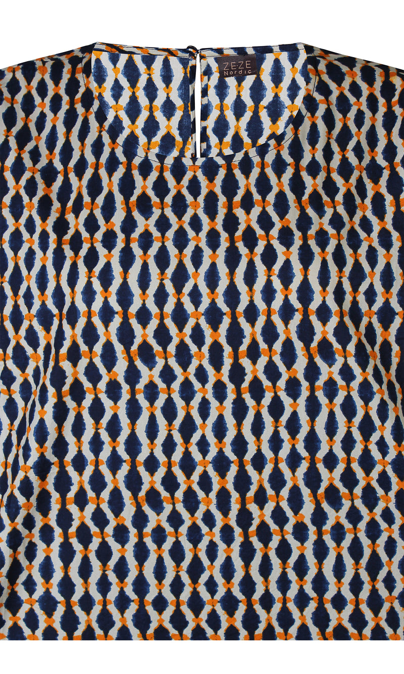 Asta shirt, blue/orange
