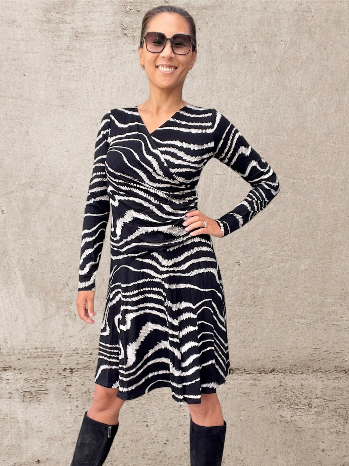 NOT Janiela dress, black / natural