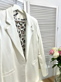 Aretha blazer, soft white