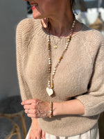 Cara -neule, tumma beige