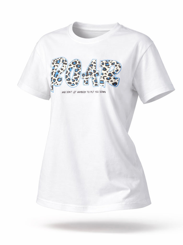 Roar -t-paita, valkoinen / sininen