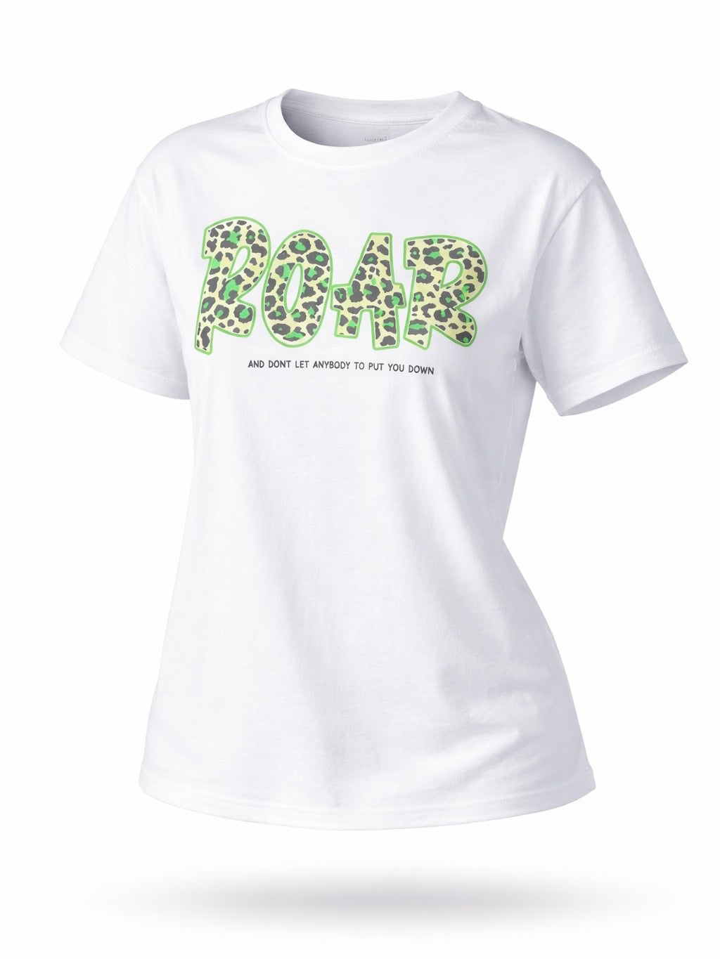 Roar -t-paita, valkoinen / vihreä