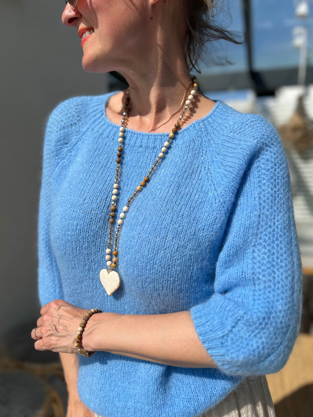 Cara -neule, sininen