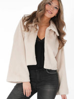 Cozy jacket, winter creme