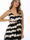 Orion dress, black / sandshell