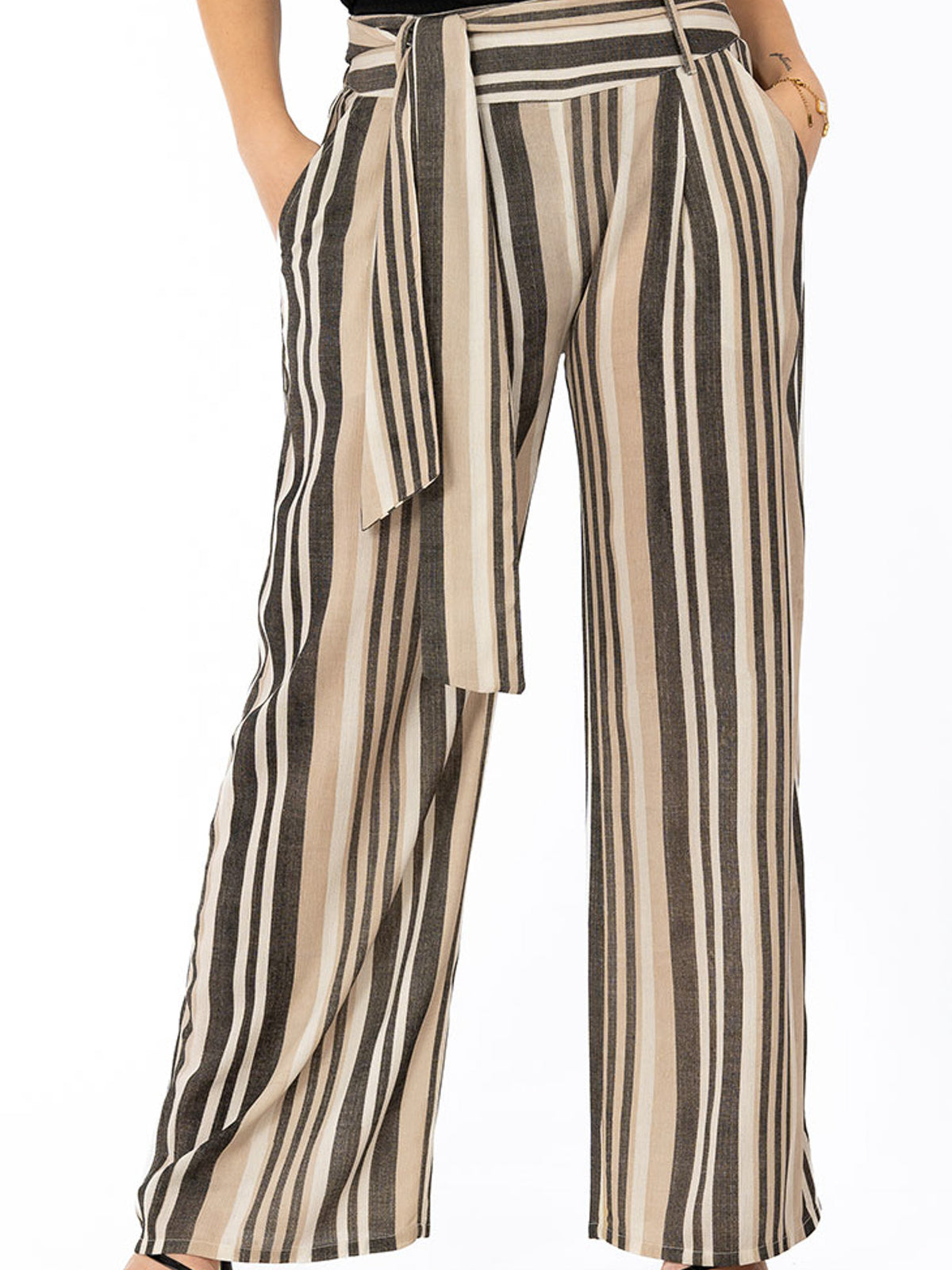 Norma pants, sand / black / cream