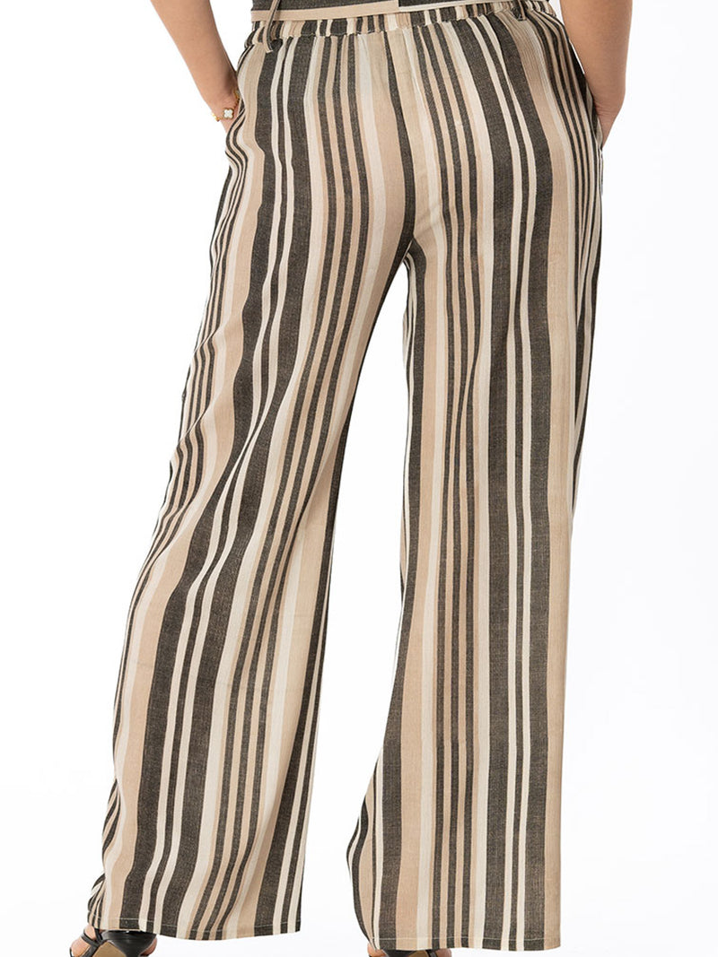 Norma pants, sand / black / cream