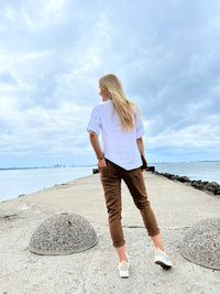 Palma linen shirt, white