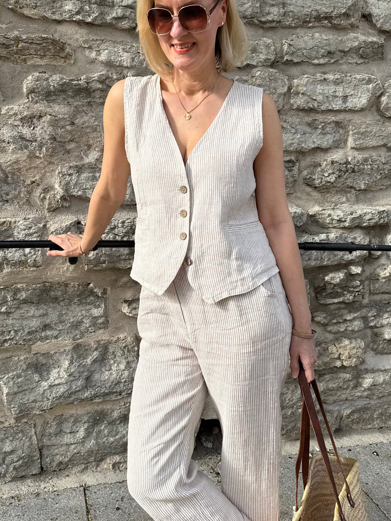 Elaine -liivi, beige