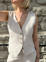 Elaine -liivi, beige