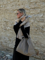 Effie -huivi, meleerattu beige