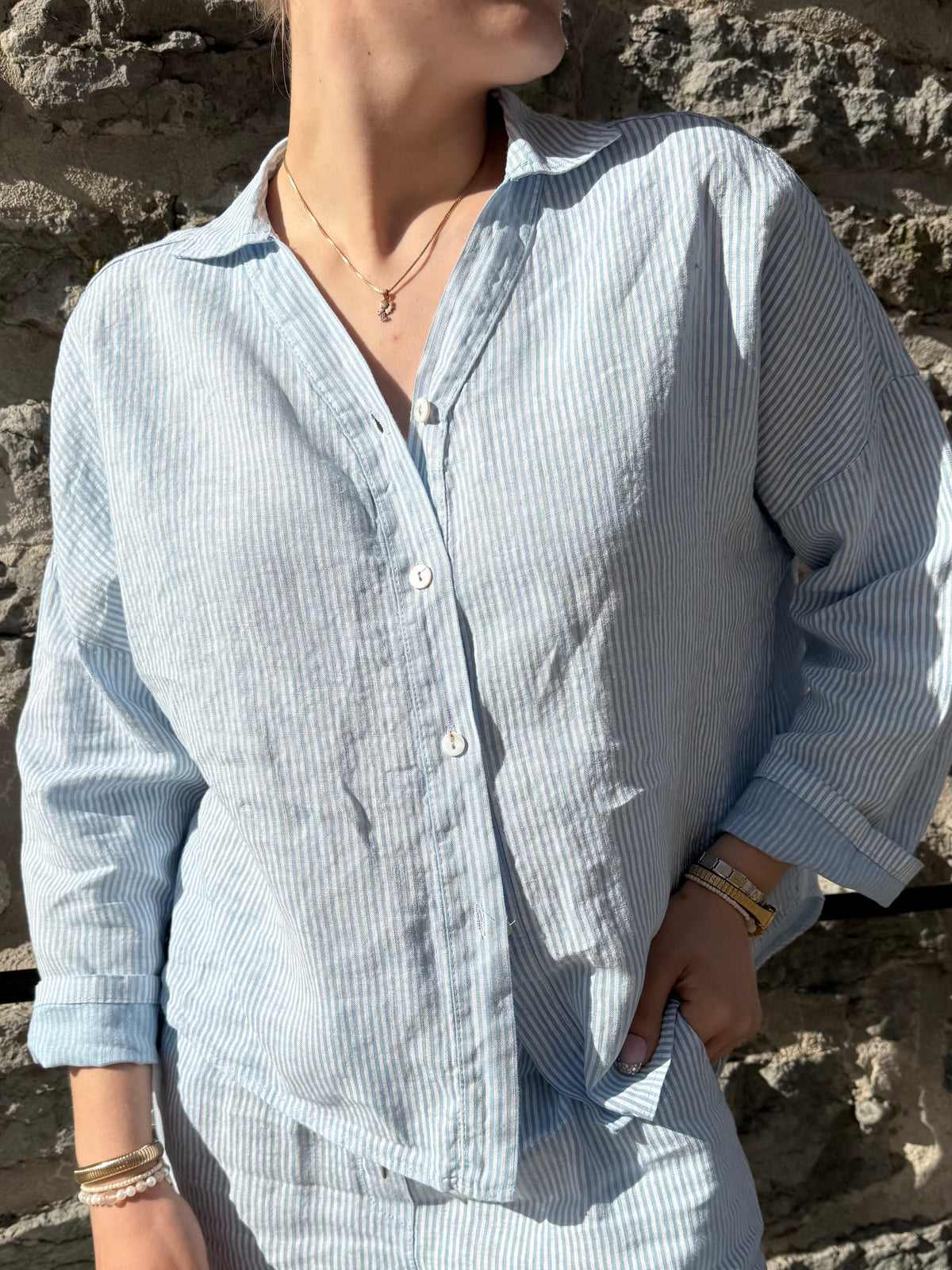 Elaine blouse, light blue