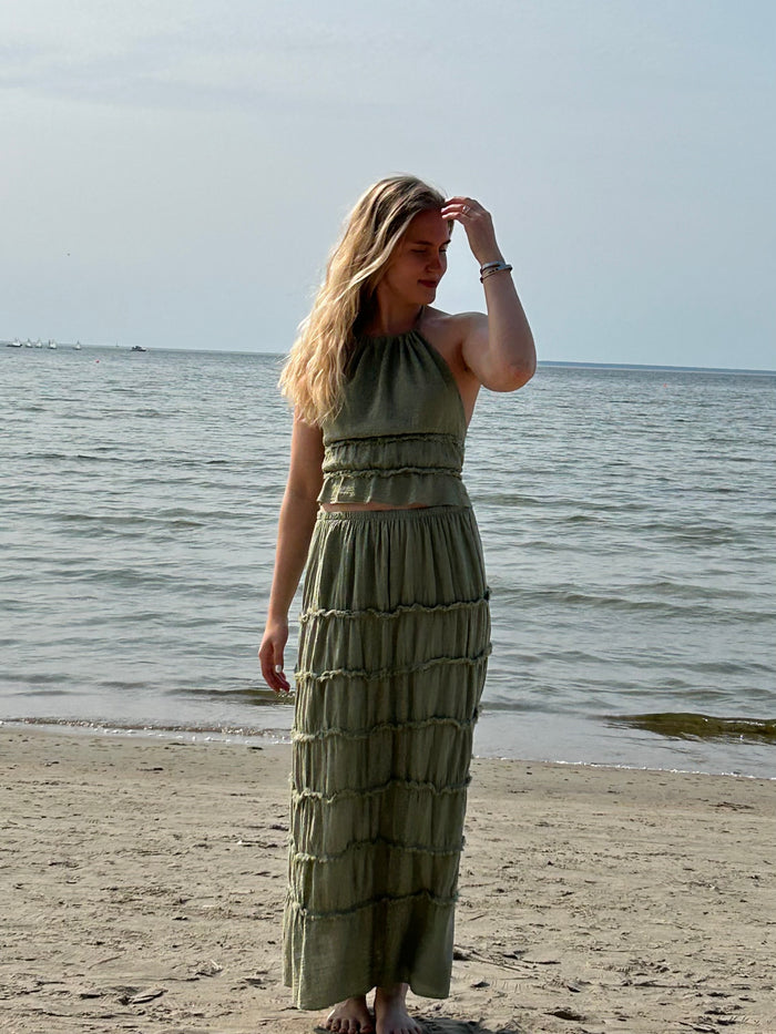 Thalia set, sage green