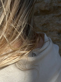 Clea asymmetrical sweater, vanilla 