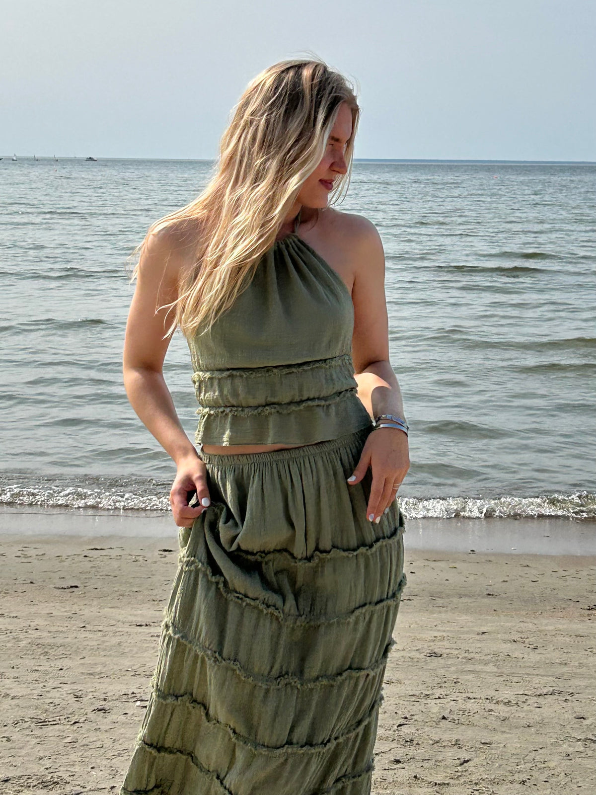 Thalia -setti, sage green