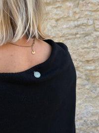 Clea asymmetrical sweater, black