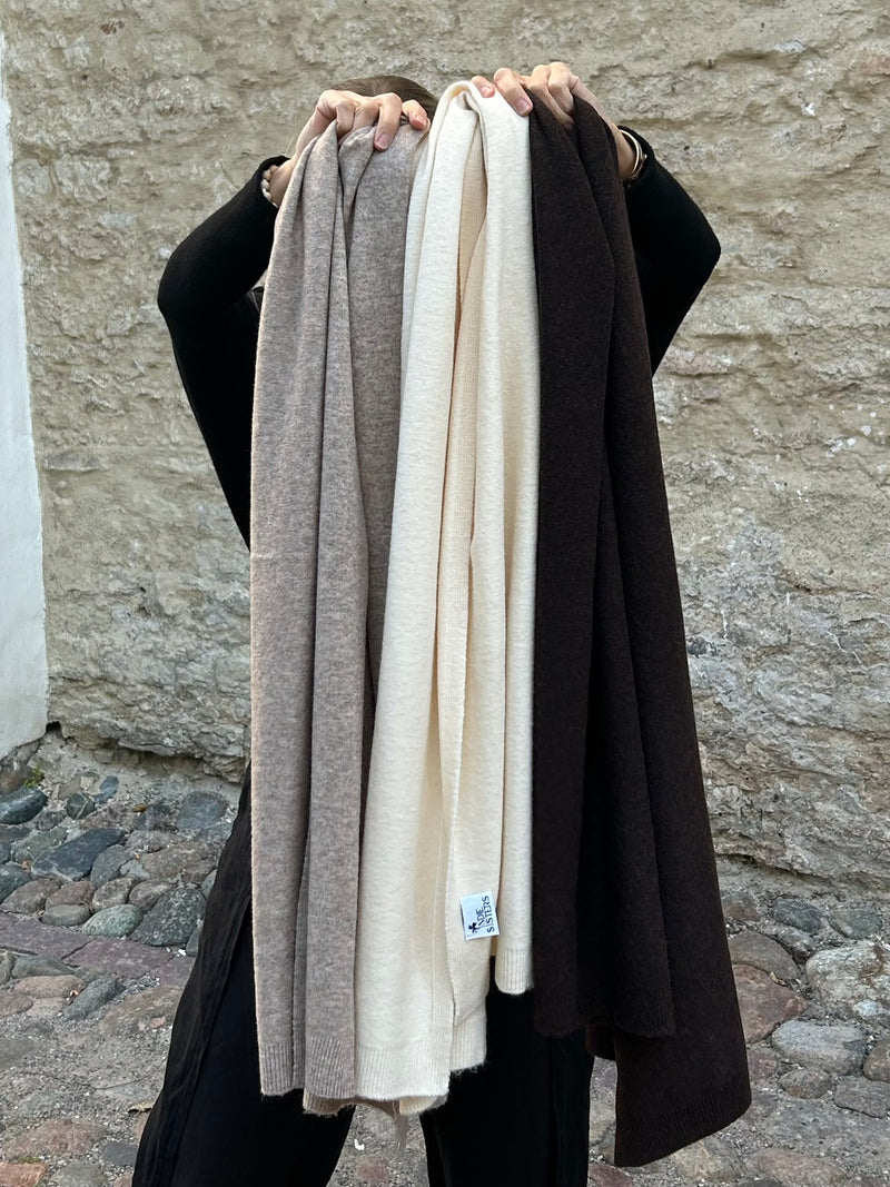 Effie -huivi, meleerattu beige