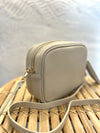 Carrie leather bag, beige