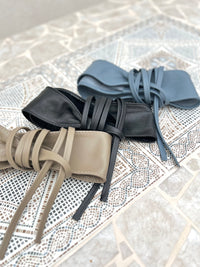 Chelsea Wrap Belt, Taupe