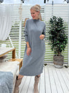 Stephanie knitted dress, gray