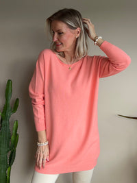 Norah -neuletunika, peach