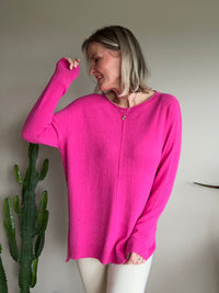Maria sweater, fuchsia