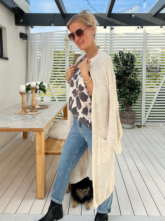Aurora cardigan, beige
